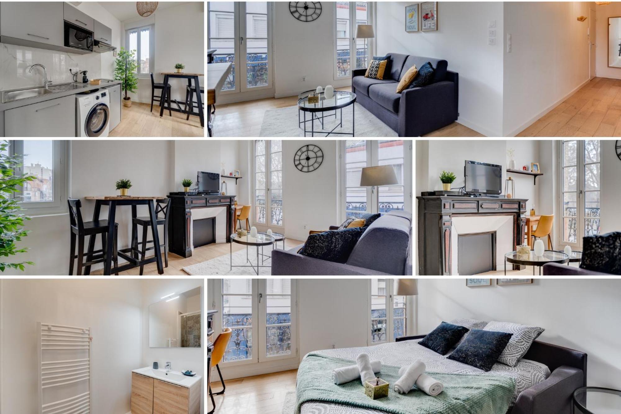 Studio Chic Et Lumineux, Garage, Wifi, Clim Toulouse Eksteriør billede